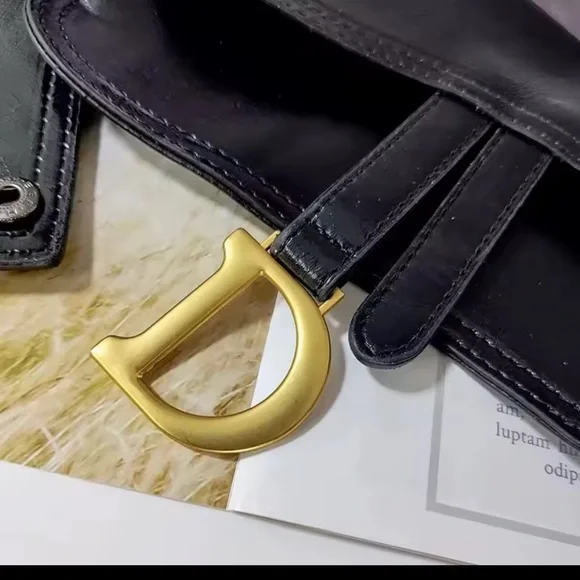 Waist belt logo D stretchy gold and black - Picture 3 of 14